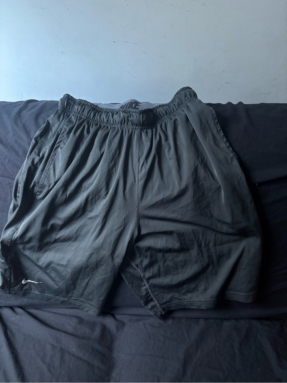 Nike Black Men's Athletic Shorts with Reflective Swoosh